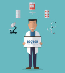 Doctor design, medical and healthcare concept