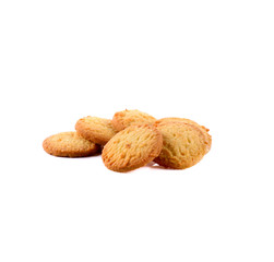 Biscuits on white background