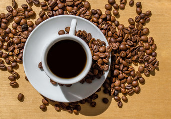 Cup of strong coffee