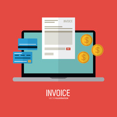 Invoice design. business icon. finance concept