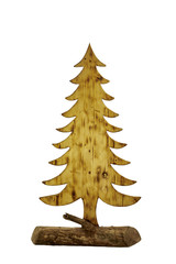 Baum Dekoration Handarbeit aus Holz geschnitten