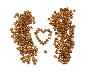 Roasted coffee beans