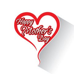 happy mothers day greeting card design vector