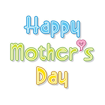 happy mother's day banner design vector