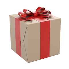 3d renderings of gift with ribbon