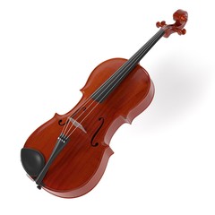 Fototapeta premium 3d rendering of viola musical instrument