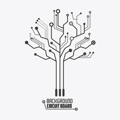 Circuit board design. technology and electronic concept