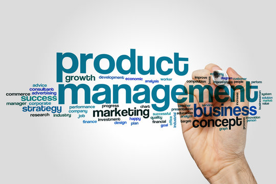 Product Management Word Cloud Concept