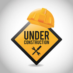 Flat illustration about under construction design. road sign 