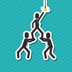 icon of business people, vector design