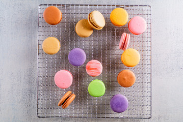 colorful macaroons