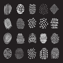 Set of 20 hand drawn textures