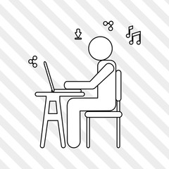 icon of business people, vector design