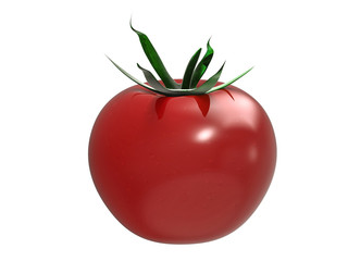 tomato isolated on white