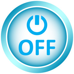 Icon light switching off and word