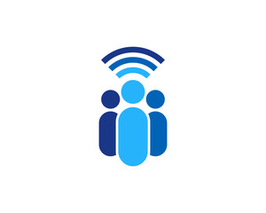 Wifi People - Network People Logo