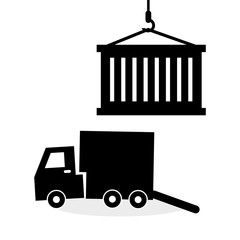 Logistic design. Shipping and Delivery conception 