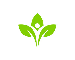 People Leaf - Eco People Logo