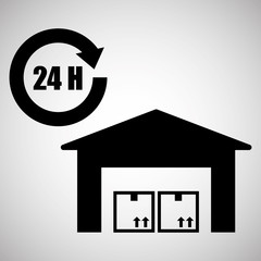 Logistic design. Shipping and Delivery conception 