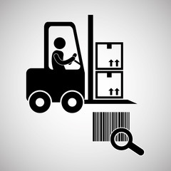 Logistic design. Shipping and Delivery conception 