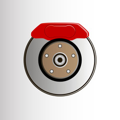 Brake disc and caliper