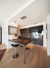 contemporary domestic kitchen