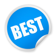 BEST round sticker