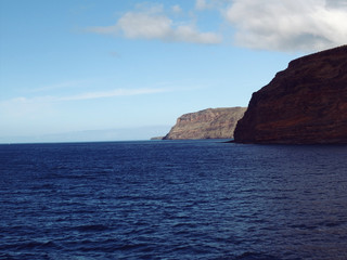 Fototapeta na wymiar La Gomera Canary Islands Spain Cliffs
