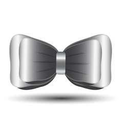 Fototapeta premium Bow gray white background