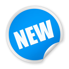 NEW round sticker