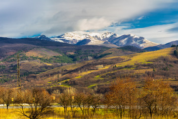 Carpathian mountain landscape. Romania, Europe. Beauty world.