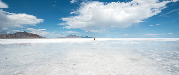 Obraz na płótnie Canvas Bonneville Salt Flat, Utah