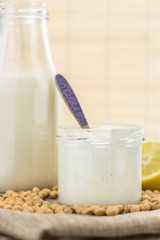 Soy mayonnaise/cream, soybeans and soy milk