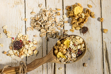 Овсянка и мюсли. Здоровое питание.