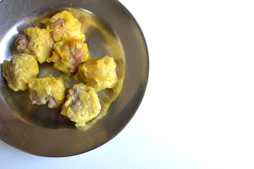 Chinese steamed dumpling.