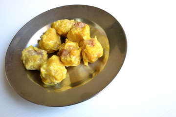 Chinese steamed dumpling.