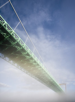 Bridge in fog