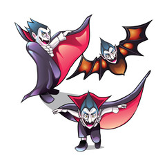 Halloween characters and buttons