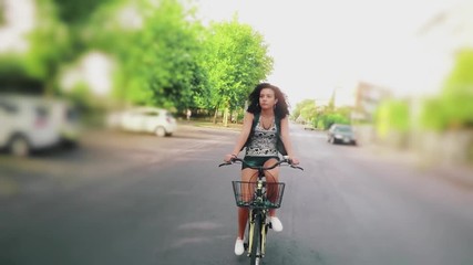 Woman cycling