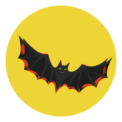 Cartoon style bats vector illustration