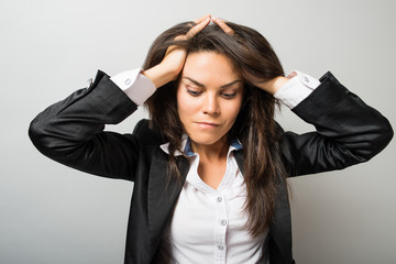 business woman Depression