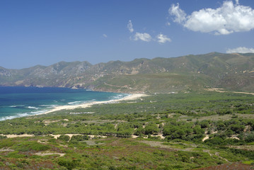 Sardinia. South Coast-West / panoramic view of the 
