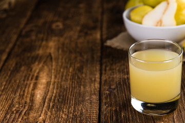 Some fresh made Pear Juice