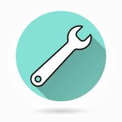 Wrench  vector icons.