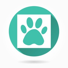 Paw  vector icons.
