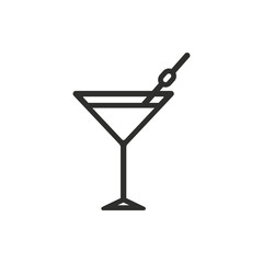 Cocktail - vector icon.