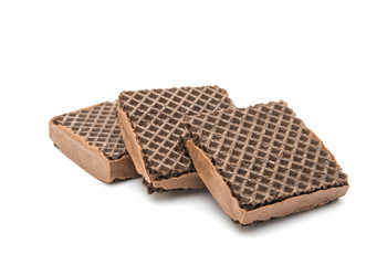 chocolate wafer isolated