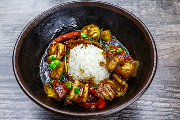 Kalmar Kung Pao garnish rice © mintybear