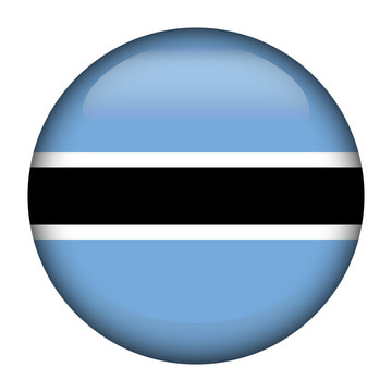 Flag of Botswana  Glossy Button