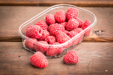 fresh summer berries, healthy food on table